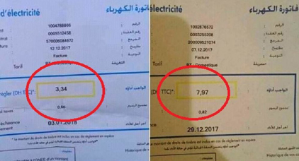 بعد الاحتجاجات.. ساكنة جرادة تتوصل بفواتير للكهرباء قيمتها تتراوح ما بين 3 و 7 دراهم