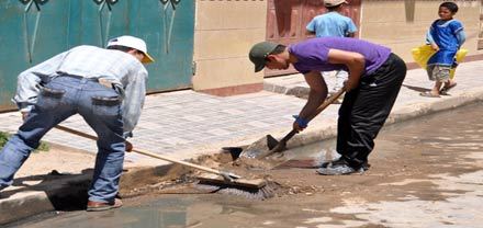 يوم تحسيسي بأهمية ونظافة البيئة بحي براقة بالناظور