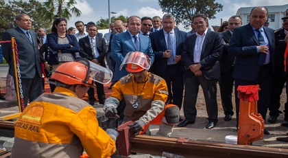 بالصور.. مدير مارتشيكا سعيد زارو يترأس الاحتفال بـ"أول لحام للسكة" بالرباط