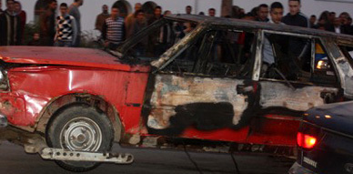 احتراق سيارة بالقرب من سوق أولاد ميمون بالناظور والألطاف الإلاهية تحول دون وقوع ضحايا