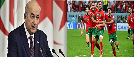 عبد المجيد تبون يشيد بإنجاز المنتخب المغربي في المونديال