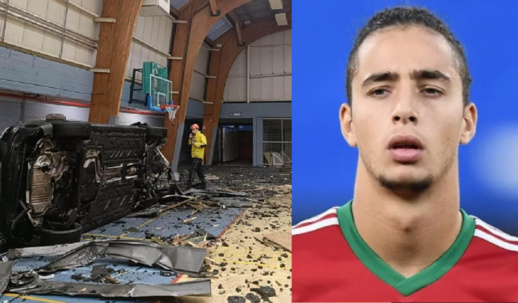 لاعب كرة قدم مغربي يتعرض لحادثة سير خطيرة في بلجيكا
