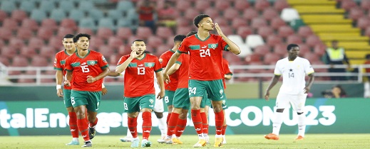 المغرب يمطر شباك نظيره الغاني بخماسية