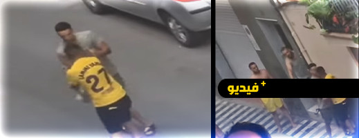 قبل تعرضه للطعن.. والد لامين جمال يدخل في مشاجرة عنيفة