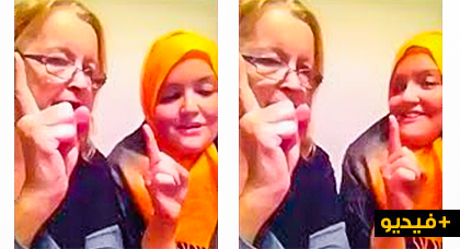 شاهدوا فرحة أمريكية مسلمة تمكنت من اقناع والدتها بنطق الشهادتين