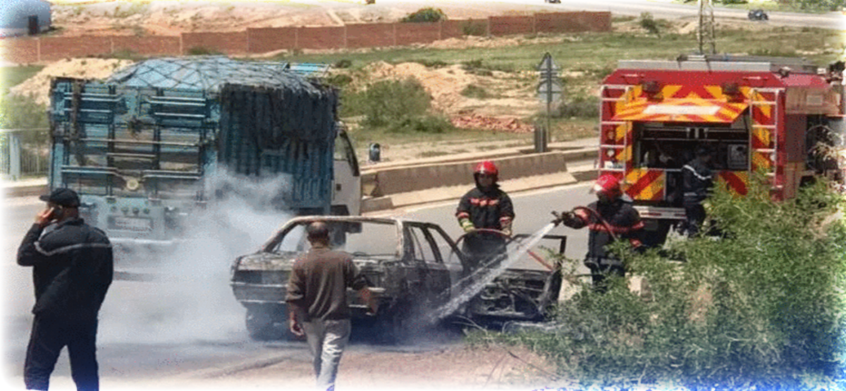 رعب في الطريق الرابطة بين سلوان وزايو بسبب انفجار سيارة تتحرك بغاز البوتان