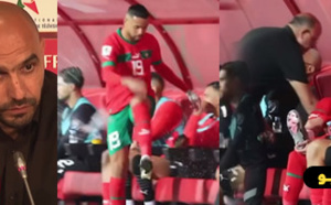 زياش والنصيري يعتذران للركراكي أمام لاعبي المنتخب المغربي